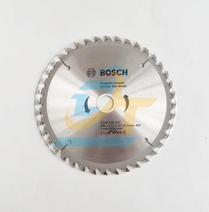 Lưỡi cưa gỗ 40 răng 180x25.4mm Bosch 2608644317 2608644317 Bosch | Giá rẻ nhất - Công Ty TNHH Thương Mại Dịch Vụ Đạt Tâm