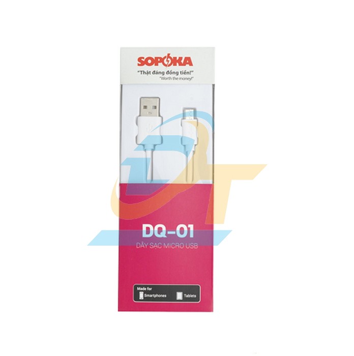 Cáp sạc dài 1m chân Micro USB Sopoka DQ-01