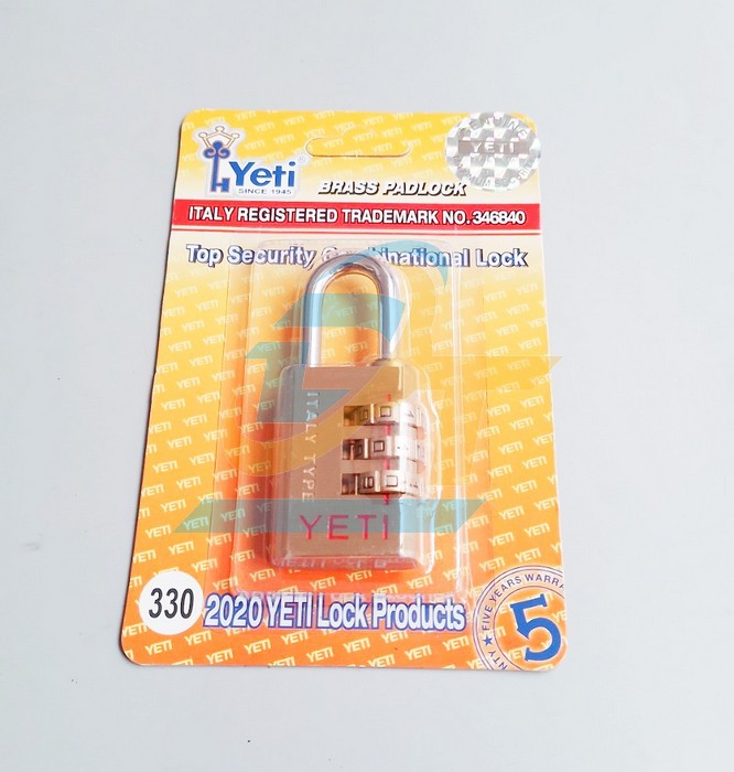 Ổ khóa số đồng thau 30mm Yeti 330  Yeti | Giá rẻ nhất - Công Ty TNHH Thương Mại Dịch Vụ Đạt Tâm