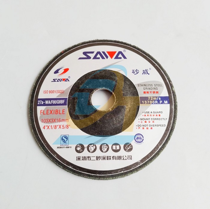 Đá mài inox dẻo Sawa 103x3x16  SAWA | Giá rẻ nhất - Công Ty TNHH Thương Mại Dịch Vụ Đạt Tâm