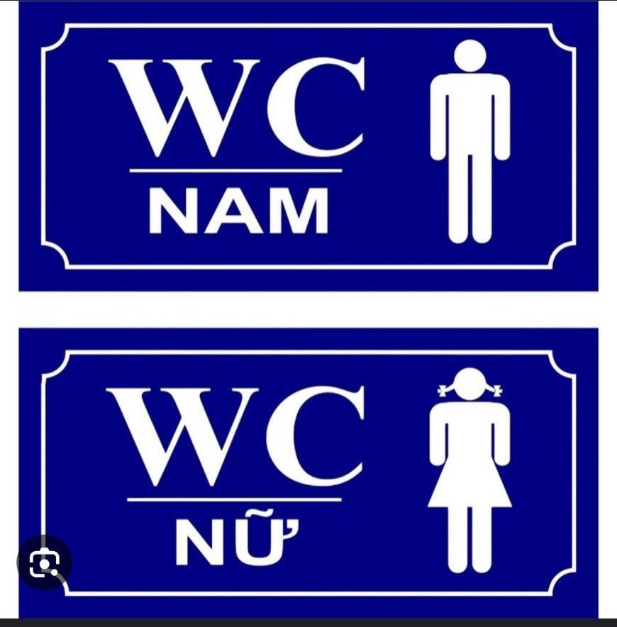 Biển báo mica WC Nam/Nữ 10x20cm  VietNam | Giá rẻ nhất - Công Ty TNHH Thương Mại Dịch Vụ Đạt Tâm