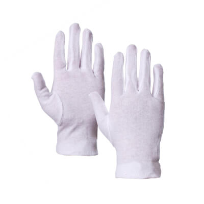 Găng tay cotton màu trắng