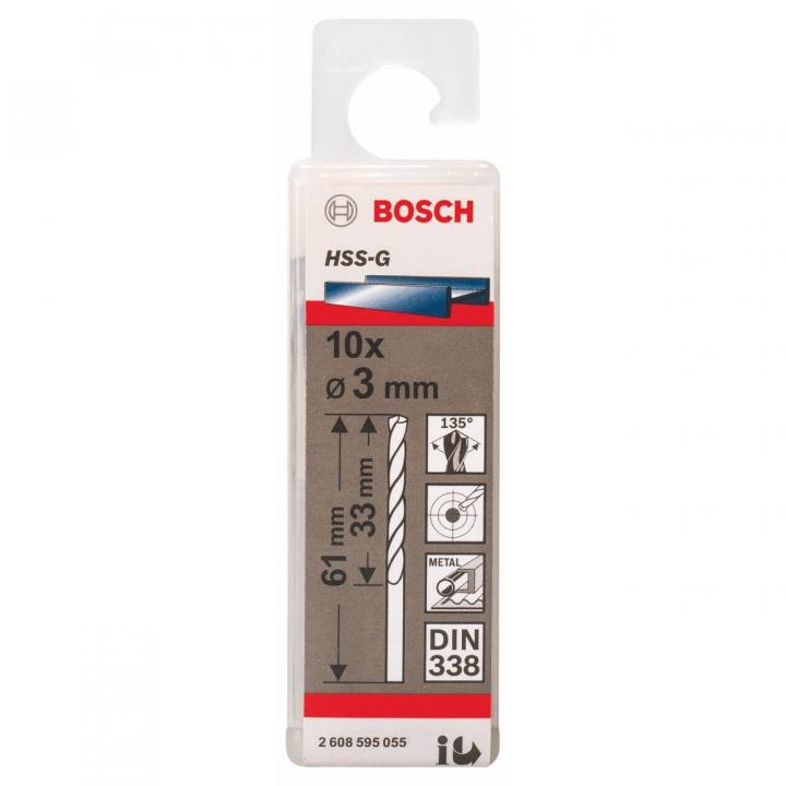 Mũi khoan sắt 12mm HSS-G Bosch 2608680277