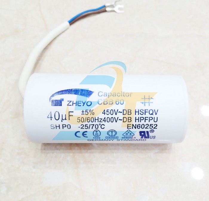 Tụ tròn nhựa Zheyo dùng cho mô tơ 40uF-450V  China | Giá rẻ nhất - Công Ty TNHH Thương Mại Dịch Vụ Đạt Tâm