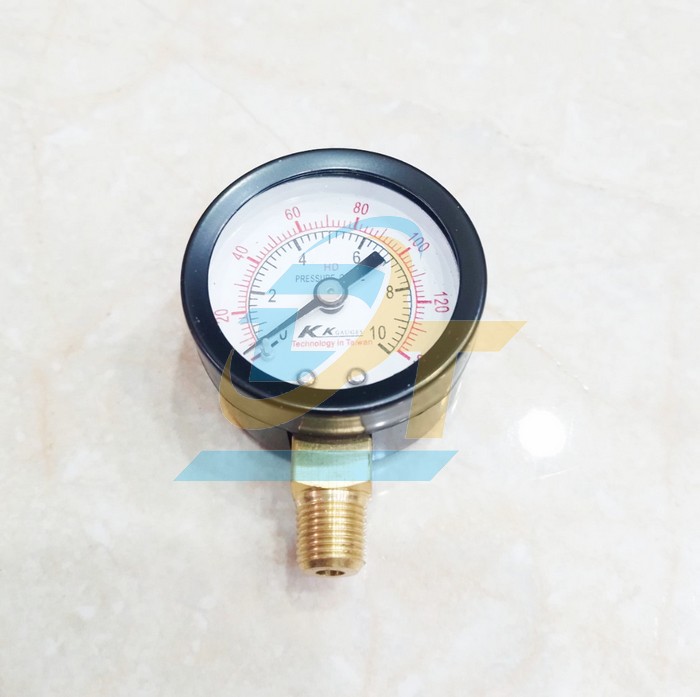 Đồng hồ đo áp suất 40mm 0-10kgf/cm2 (Chân đứng ren 9.6mm)