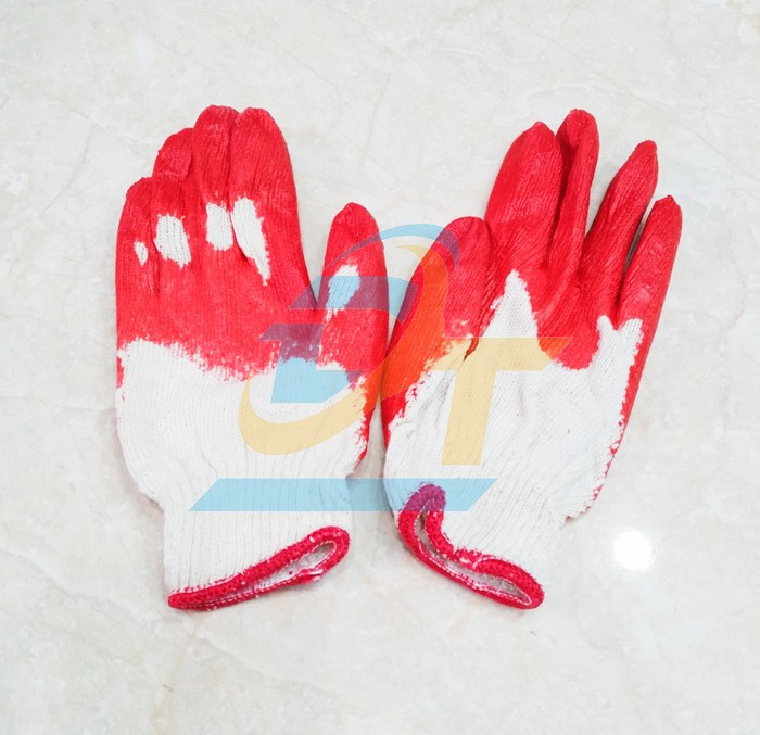 Găng tay bảo hộ bằng len phủ cao su đỏ 50g  VietNam | Giá rẻ nhất - Công Ty TNHH Thương Mại Dịch Vụ Đạt Tâm