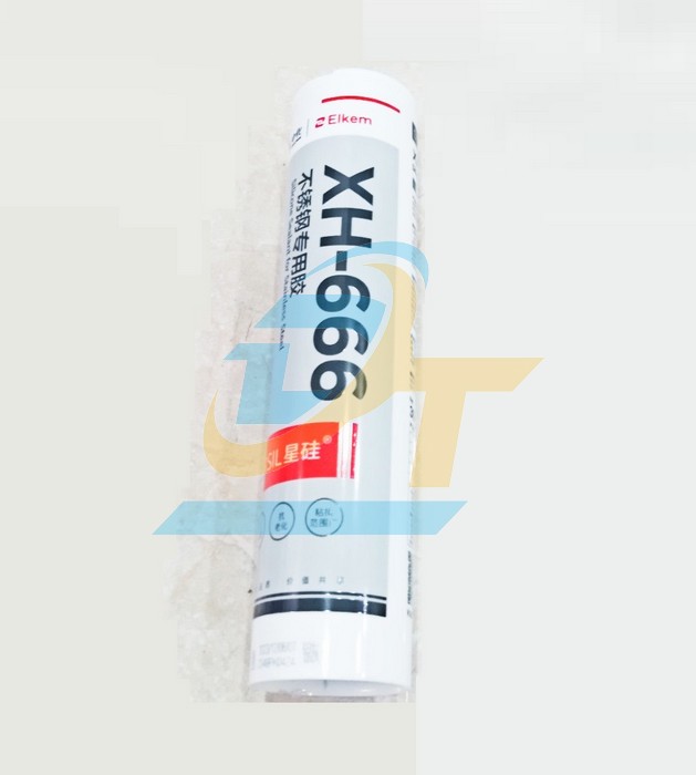 Keo silicone dán inox Elkem XH-666 300ml