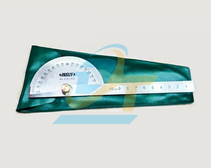 Thước đo góc loại phổ thông 0-180 độ Insize 4780-85A