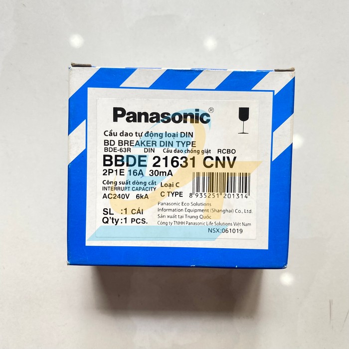 Cầu dao chống giật RCBO 2P 16A Panasonic BBDE21631CNV BBDE21631CNV Panasonic | Giá rẻ nhất - Công Ty TNHH Thương Mại Dịch Vụ Đạt Tâm