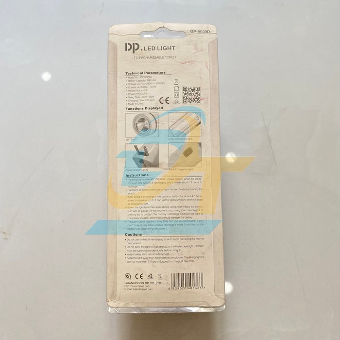 Đèn pin Led sạc cầm tay 2 chế độ sáng DP-9029D DP-9029D China | Giá rẻ nhất - Công Ty TNHH Thương Mại Dịch Vụ Đạt Tâm