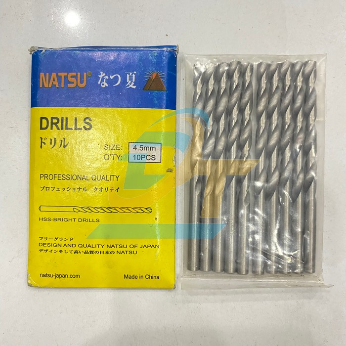 Mũi khoan sắt 4.5mm Nastu  Natsu | Giá rẻ nhất - Công Ty TNHH Thương Mại Dịch Vụ Đạt Tâm