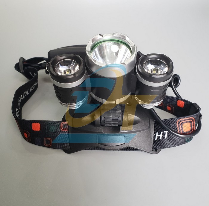 Đèn pin đội đầu Headlight 3 bóng LED XML Cree T6  HEADLIGHT | Giá rẻ nhất - Công Ty TNHH Thương Mại Dịch Vụ Đạt Tâm