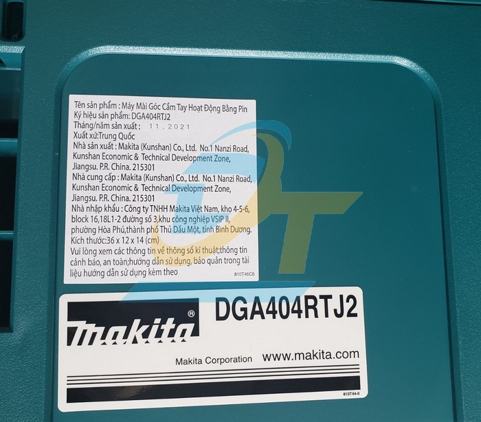Máy mài cắt dùng pin 18V 100mm Makita DGA404RTJ2 DGA404RTJ2 Makita | Giá rẻ nhất - Công Ty TNHH Thương Mại Dịch Vụ Đạt Tâm