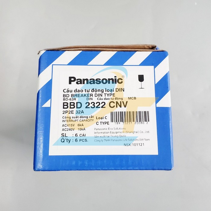 Cầu dao tự động MCB 2P 32A Panasonic BBD2322CNV BBD2322CNV Panasonic | Giá rẻ nhất - Công Ty TNHH Thương Mại Dịch Vụ Đạt Tâm