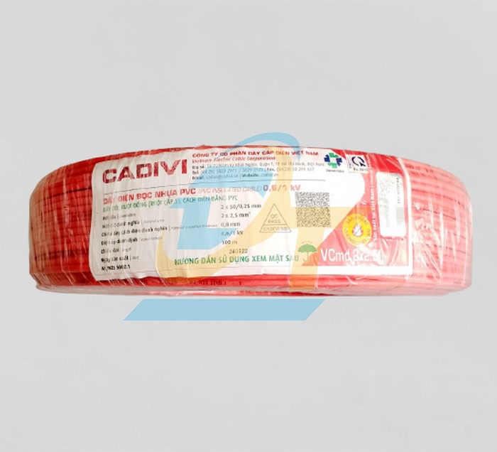 Dây điện đôi mềm Cadivi Vcmd 2x2.5  Cadivi | Giá rẻ nhất - Công Ty TNHH Thương Mại Dịch Vụ Đạt Tâm