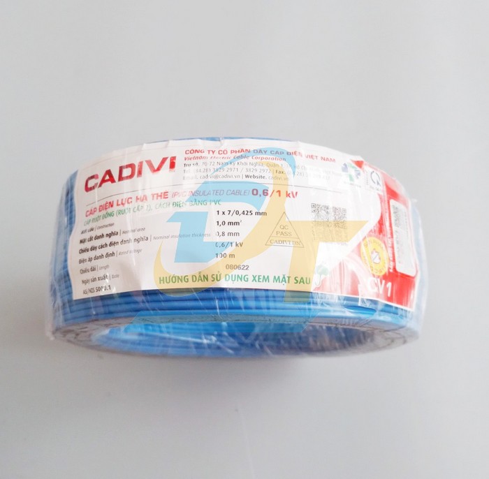 Dây điện đơn Cadivi CV 1.0 - 0.6/1kV  Cadivi | Giá rẻ nhất - Công Ty TNHH Thương Mại Dịch Vụ Đạt Tâm