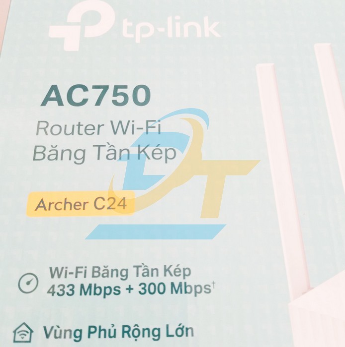 Router Wifi chuẩn AC750 băng tần kép TP-Link Archer C24  TP-Link | Giá rẻ nhất - Công Ty TNHH Thương Mại Dịch Vụ Đạt Tâm