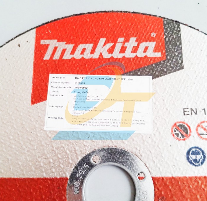 Đá cắt kim loại 180x2.5x22.23mm Makita D-18683  Makita | Giá rẻ nhất - Công Ty TNHH Thương Mại Dịch Vụ Đạt Tâm