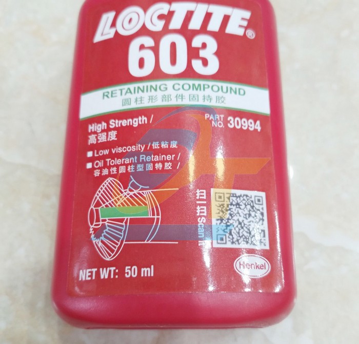 Keo chống xoay Loctite 603 50ml  Loctite | Giá rẻ nhất - Công Ty TNHH Thương Mại Dịch Vụ Đạt Tâm