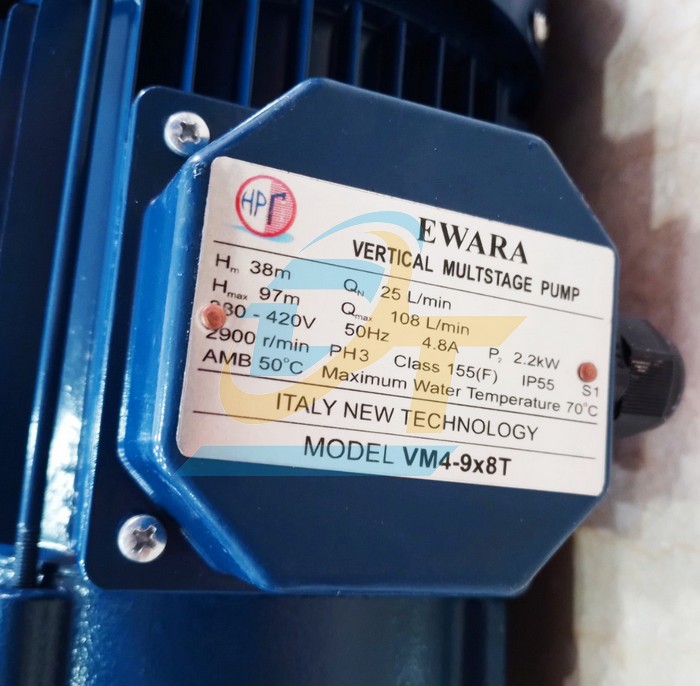 Máy bơm ly tâm trục đứng Ewara VM4-9x8T  EWARA | Giá rẻ nhất - Công Ty TNHH Thương Mại Dịch Vụ Đạt Tâm