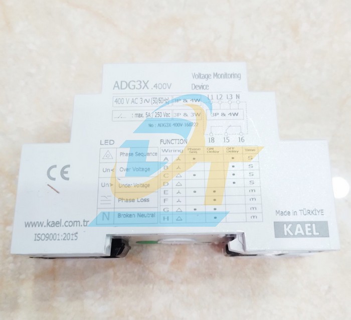 Relay bảo vệ điện áp Kael ADG3X ADG3X KAEL | Giá rẻ nhất - Công Ty TNHH Thương Mại Dịch Vụ Đạt Tâm