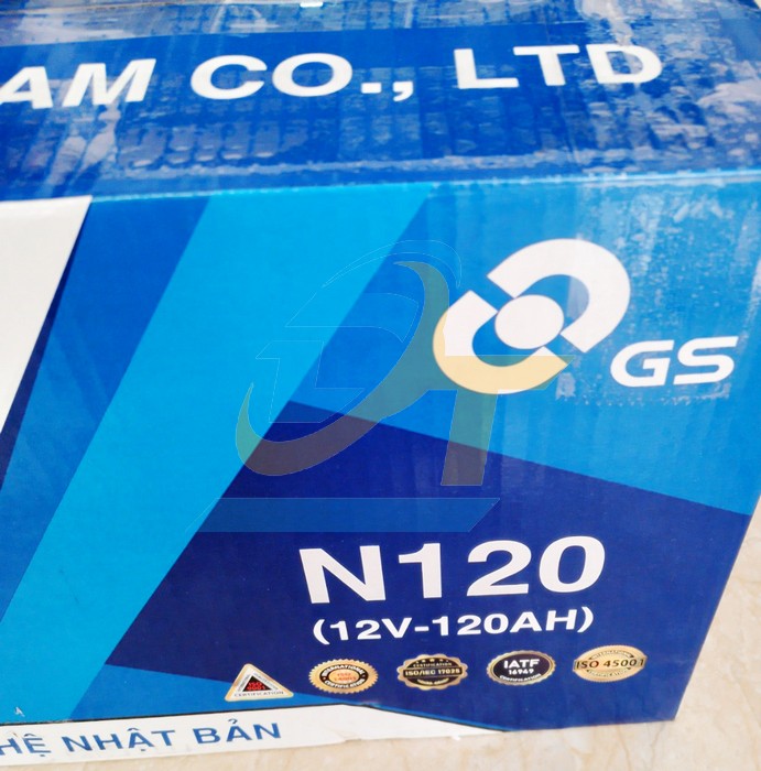 Ắc quy nước GS N120 (12V-120Ah)  GS | Giá rẻ nhất - Công Ty TNHH Thương Mại Dịch Vụ Đạt Tâm