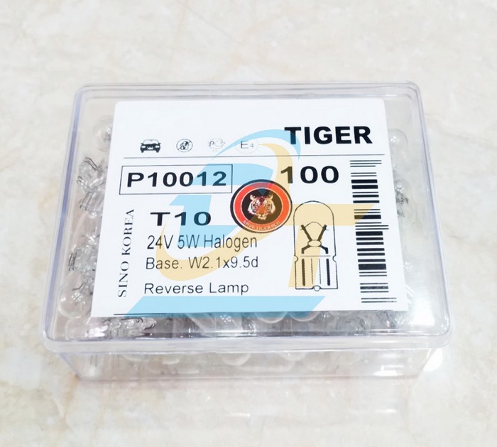 Bóng đèn halogen T10 24V 5W Tiger P10012  TIGER | Giá rẻ nhất - Công Ty TNHH Thương Mại Dịch Vụ Đạt Tâm