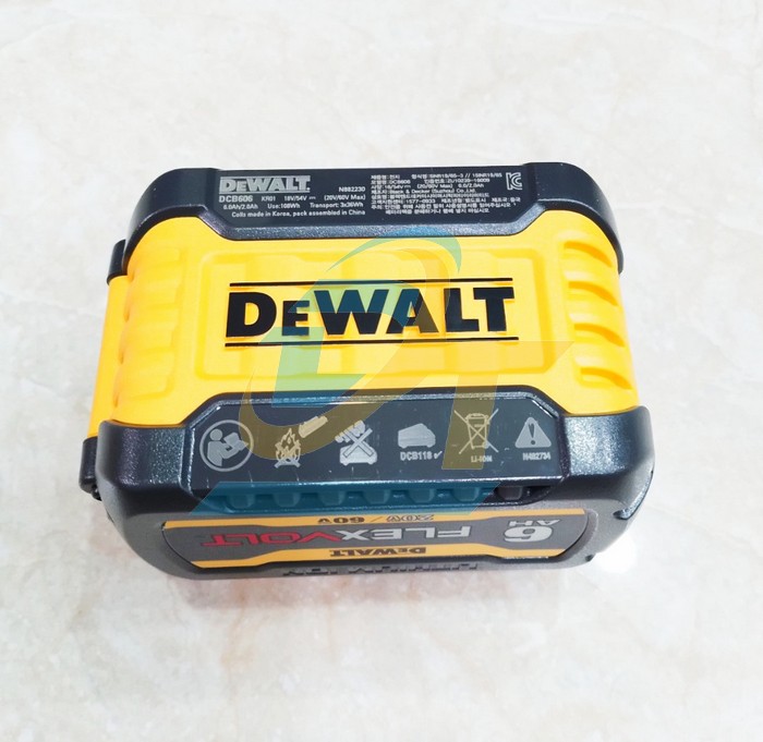Pin 20V 6.0Ah XR Li-ion Dewalt DCB606-KR  DEWALT | Giá rẻ nhất - Công Ty TNHH Thương Mại Dịch Vụ Đạt Tâm