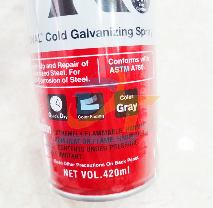 Sơn xịt mạ kẽm lạnh Roval Cold Galvanizing Spray 96% (Chai 420ml)  ROVAL | Giá rẻ nhất - Công Ty TNHH Thương Mại Dịch Vụ Đạt Tâm