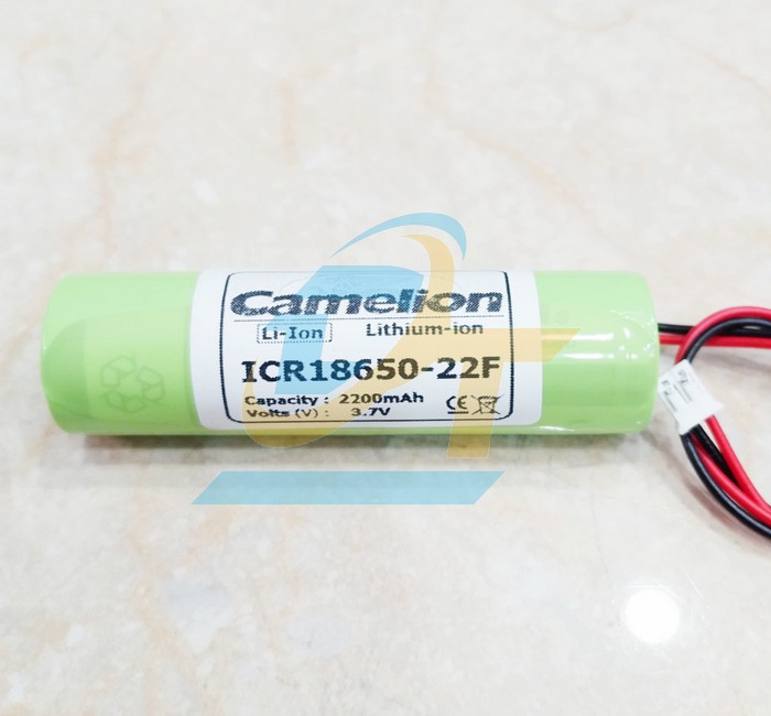 Pin sạc Li-Ion 3.7V 2200mAh có dây cắm Camelion ICR18650-22F  Camelion | Giá rẻ nhất - Công Ty TNHH Thương Mại Dịch Vụ Đạt Tâm