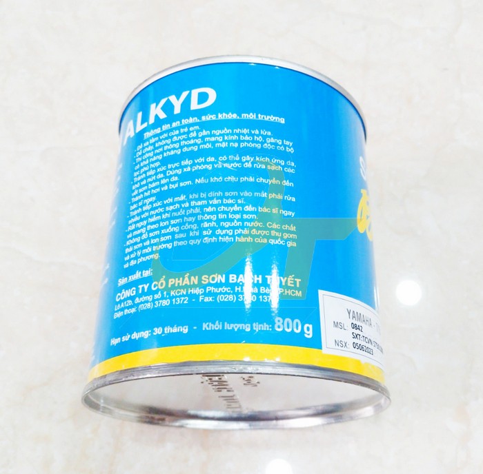 Sơn Alkyd (bóng) Bạch Tuyết 0.8kg - Màu xanh Yamaha 715  BachTuyet | Giá rẻ nhất - Công Ty TNHH Thương Mại Dịch Vụ Đạt Tâm