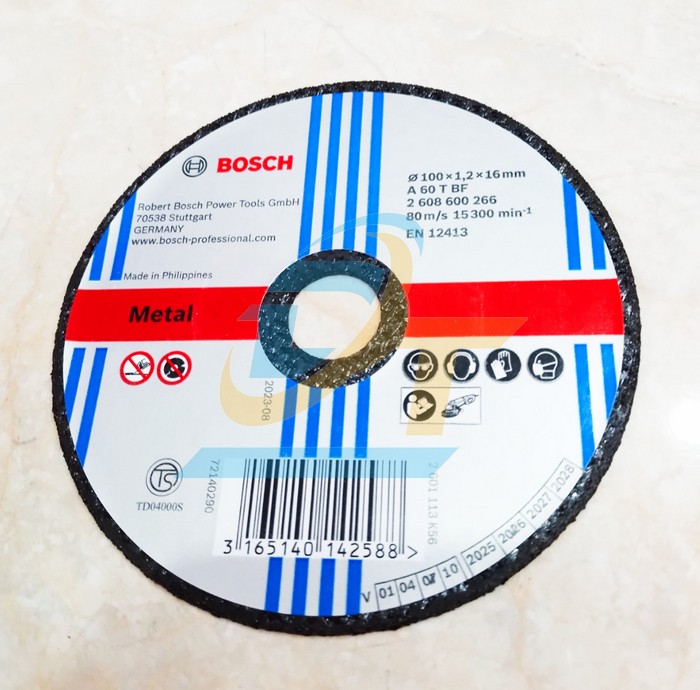 Đá cắt sắt 100x1.2x16mm Bosch 2608600266  VietNam | Giá rẻ nhất - Công Ty TNHH Thương Mại Dịch Vụ Đạt Tâm