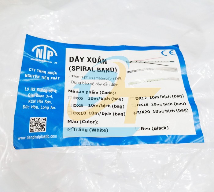 Dây xoắn ruột gà trắng 20mm - Sợi 10m  VietNam | Giá rẻ nhất - Công Ty TNHH Thương Mại Dịch Vụ Đạt Tâm