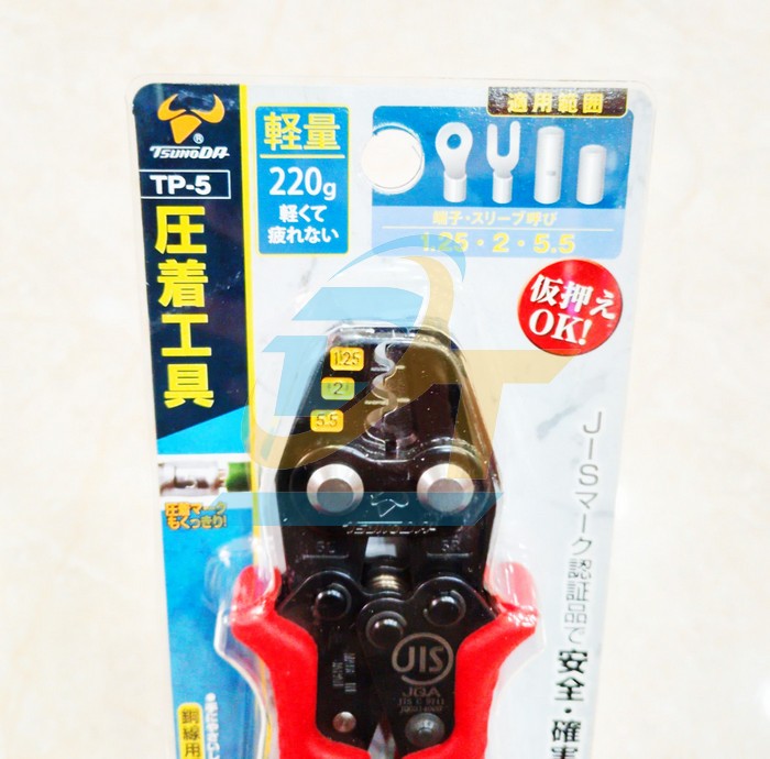 Kìm bấm cos 1.25-2-5.5mm2 Tsunoda TP-5  Tsunoda | Giá rẻ nhất - Công Ty TNHH Thương Mại Dịch Vụ Đạt Tâm