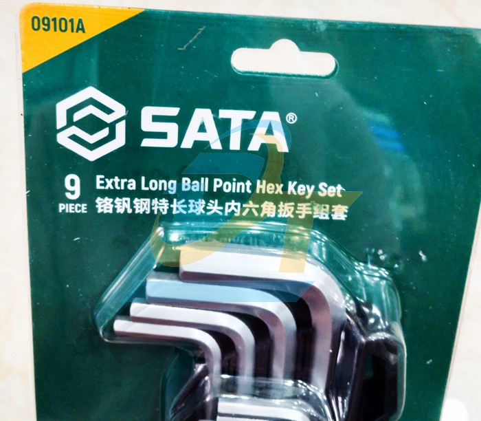 Bộ lục giác bi dài 9 chi tiết 1.5-10mm Sata 09101A  SATA | Giá rẻ nhất - Công Ty TNHH Thương Mại Dịch Vụ Đạt Tâm