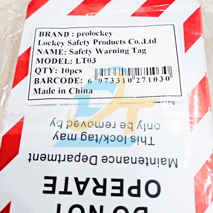 Thẻ khóa "Không vận hành" PVC Prolockey LT03  PROLOCKEY | Giá rẻ nhất - Công Ty TNHH Thương Mại Dịch Vụ Đạt Tâm