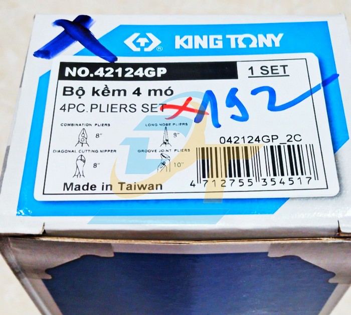 Bộ kìm 4 chi tiết Kingtony 42124GP  KingTony | Giá rẻ nhất - Công Ty TNHH Thương Mại Dịch Vụ Đạt Tâm