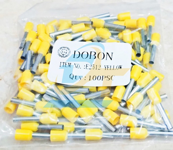 Đầu cos pin rỗng Dobon E2512 (Tiết diện cáp 2.5mm2)  DOBON | Giá rẻ nhất - Công Ty TNHH Thương Mại Dịch Vụ Đạt Tâm