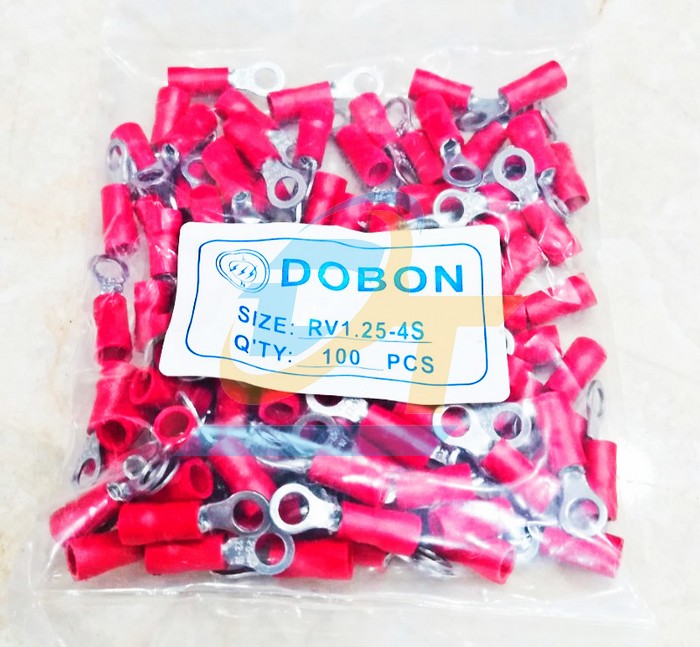 Đầu cos tròn Dobon RV 1.25-4S bọc nhựa  DOBON | Giá rẻ nhất - Công Ty TNHH Thương Mại Dịch Vụ Đạt Tâm