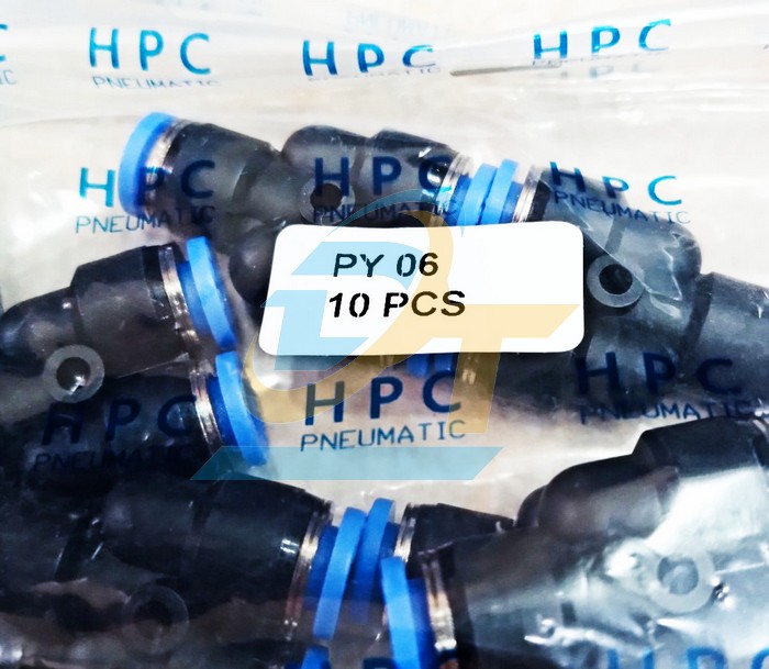 Đầu nối hơi chữ Y 3 đầu ống phi 6 HPC PY06  HPC | Giá rẻ nhất - Công Ty TNHH Thương Mại Dịch Vụ Đạt Tâm