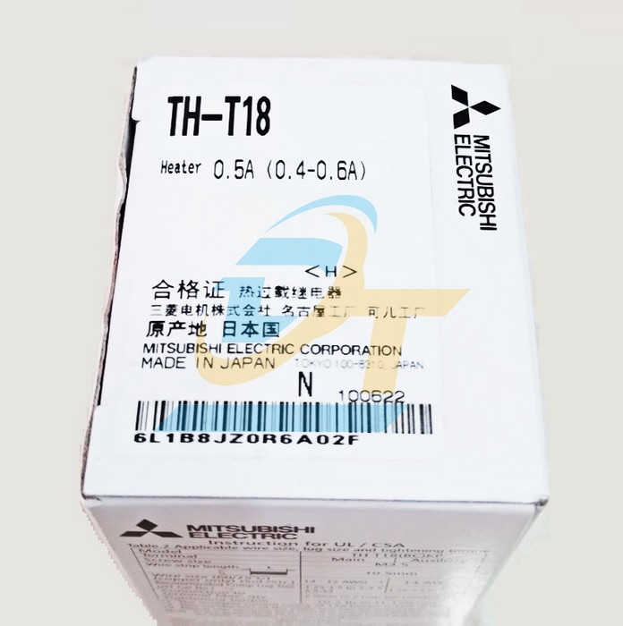 Relay nhiệt 0.4-0.6A Mitsubishi TH-T18 0.5A  MITSUBISHI | Giá rẻ nhất - Công Ty TNHH Thương Mại Dịch Vụ Đạt Tâm