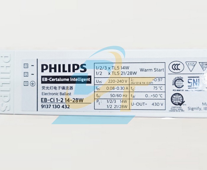 Tăng phô (Ballast) điện tử TL5 220-240V Philips EB-Ci 1-2 14-28W  Philips | Giá rẻ nhất - Công Ty TNHH Thương Mại Dịch Vụ Đạt Tâm